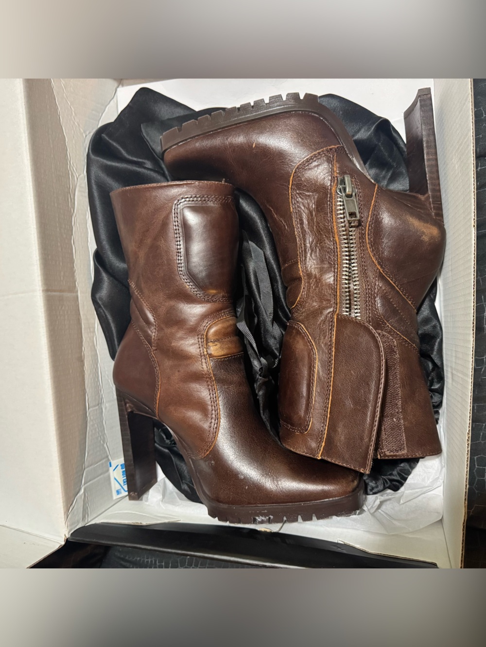 DOLLS KILL DARKER WAVS MOTO BOOT